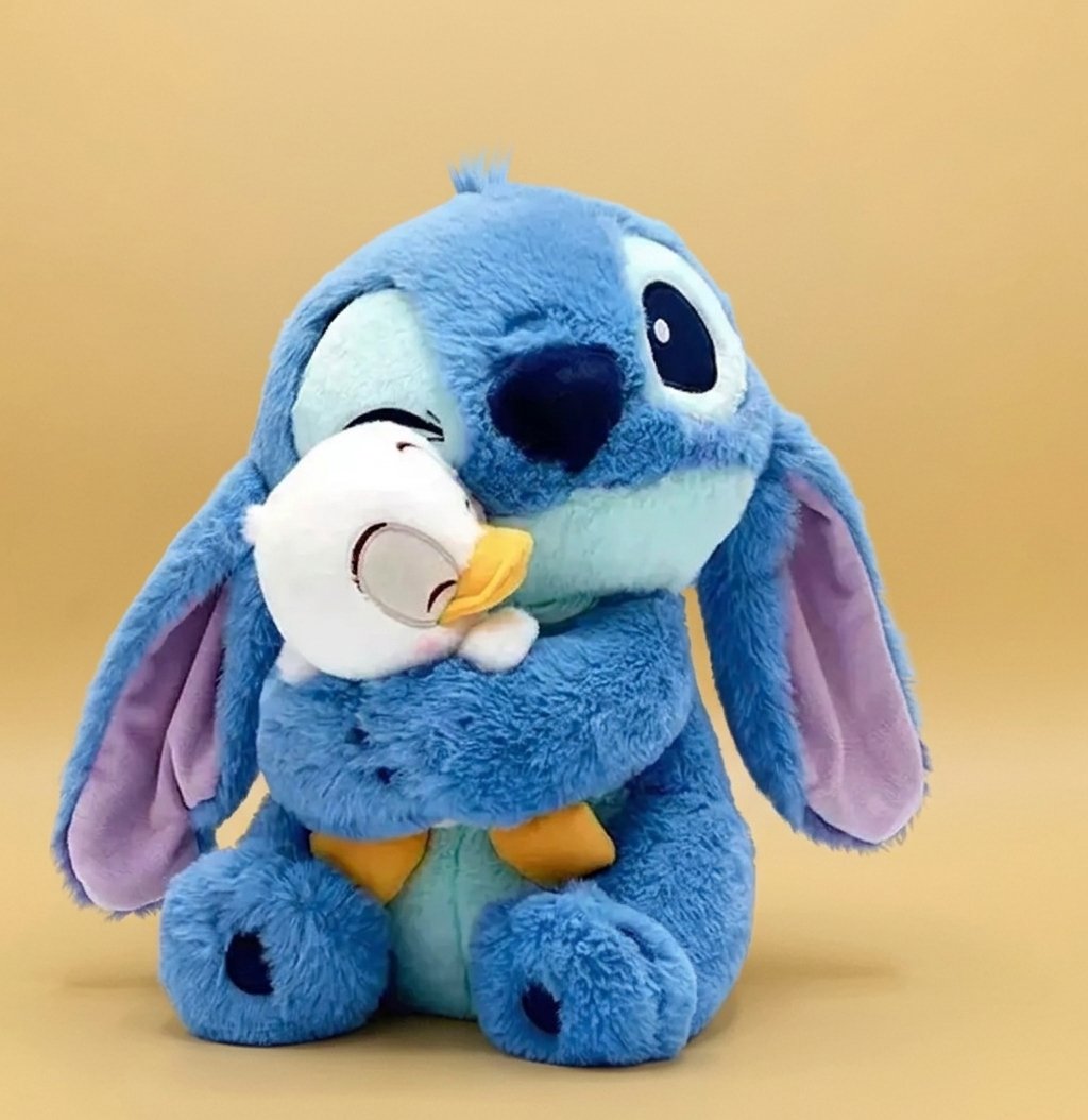 Peluche Musical Stitch con Patito y Voz Original